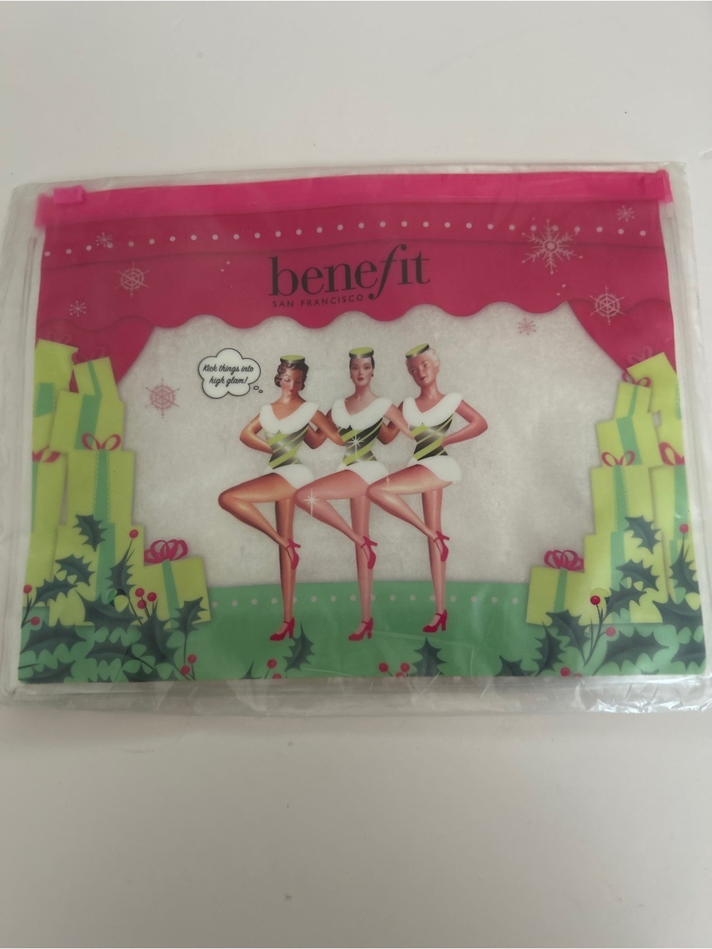 VTG Benefit Cosmetics Holiday Showgirls Travel Makeup Bag